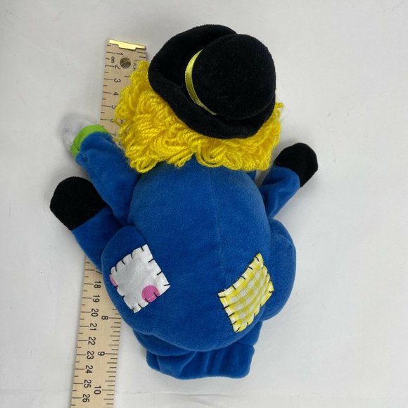 Plush Creations Inc Blue Clown Hand Puppet Plush Pretend Play Visual Aid - Picture 6 of 6